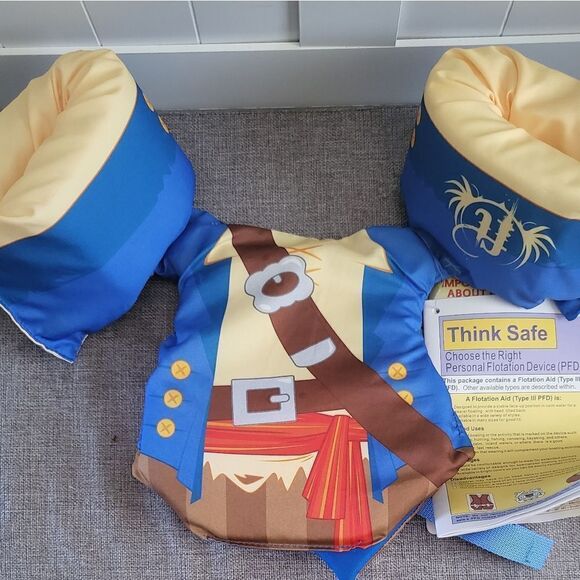 NWT LITTLE DIPPERS LIFE JACKET - PIRATE from Full Throttle - Picture 5 of 6